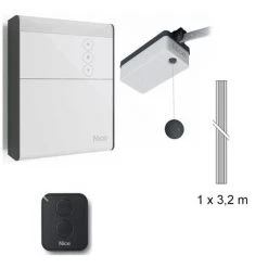 SPYKIT 550 Motorisation Portes De Garage NICE 24V, Avec Rail - NICE