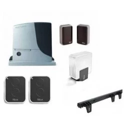 Kit Automatisation Coulissant Nice 600kg RB600BDKCE + 4M Crémaillère Nylon