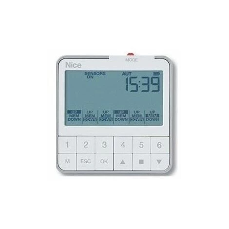 Télécommande Murale Horaire Radio, Avec écran, Pilote 6 Volets Ou Groupes De Volet - NICE - - KRONO6WW. 1 Télécommande Murale Horaire Radio, Avec écran, Pilote 6 Volets Ou Groupes De Volet - NICE - - KRONO6WW.