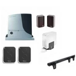 Kit ROBUS BD NICE Automatisme Portail Coulissant 400 Kg + 5 M Crémaillère En Nylon