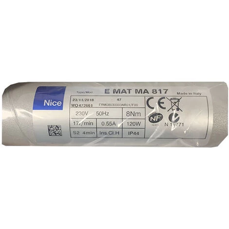 Nice EMATMA817 Moteur Tubulaire Radio 8nm - Gris 3 Nice EMATMA817 Moteur Tubulaire Radio 8nm - Gris – Image 3